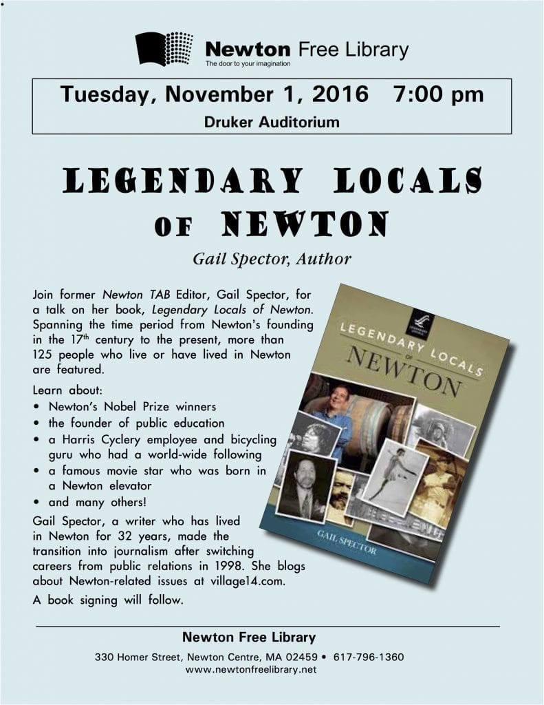 Learn About Newton S Legendary Locals On Nov 1 Village 14