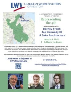 Save the date: A conversation with Congressmen Auchincloss, Kennedy and Frank